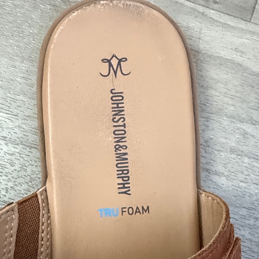 Johnston & Murphy Women's Brown Leather Sandals - Picture 4 of 8